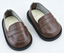 #133 【Brown Faux Leather Loafer Dress Shoes】