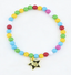 #137 【Rainbow Beaded Star Charm Necklace】