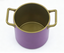 #193 【Purple Soup Pot Gold Handles Kitchen Accessory】
