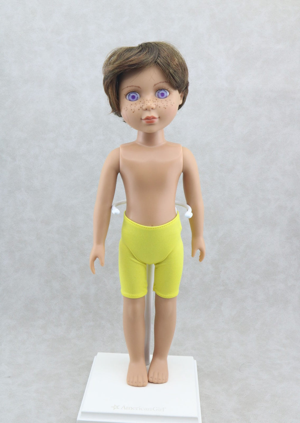 Brown Short Wig for 14.5" Doll hair WellieWishers