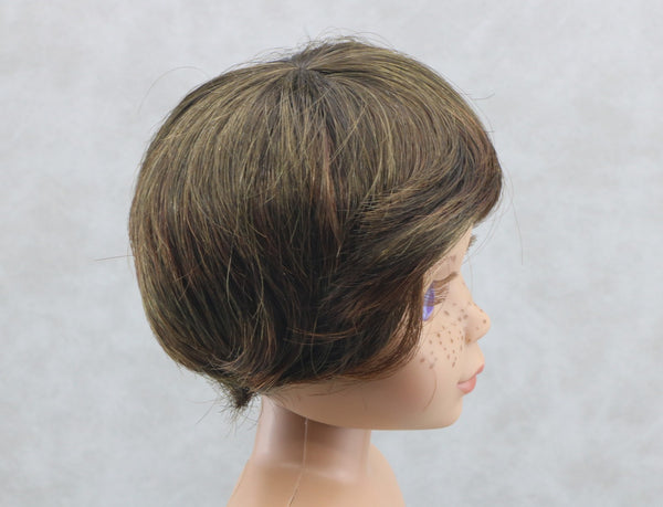 Brown Short Wig for 14.5" Doll hair WellieWishers