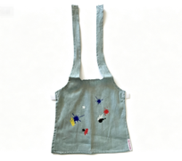 #309 【Blue Splatter Paint Apron】 Main image