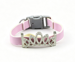 #276 【Jeweled Pink & Silver Collar 】 Main image