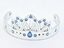 #239 【Princess Tiana Evening Star Silver Rhinestone Tiara】