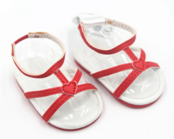 #31 【Red Hearts Ruffle Outfit Sandals Only for 18'' doll】 Main image