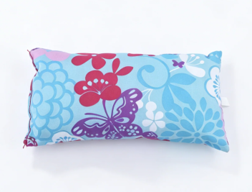 #127 【Floral Butterfly Print Fabric Pillow for 18'' Doll Sleepover Bedroom 】 Main image