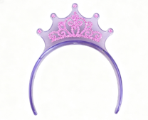 #372 【Purple Glitter Princess Crown Headband】 Main image