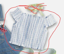 #446 【A smocked top only】 Main image