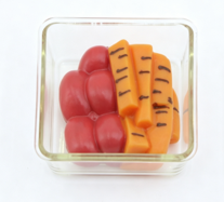 #461 【TOMATOES & CARROTS 1.5" square from BAGGED LUNCH Set】 Main image