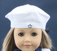 #455 【Sparkle Bright Beret Hat for 18'' doll Snow Fancy Collection】 Main image