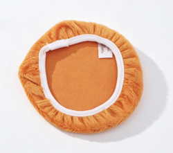 #16 【Orange Plush Toilet Seat Cover for 18'' Doll Retro 70s Groovy Bathroom Pretend Play】 Main image