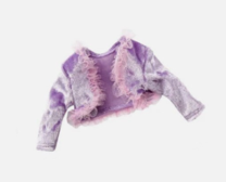 #438 【A purple velvet cardigan for 14.5'' doll】 Main image