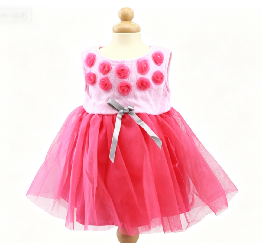 #418 【Prima Ballerina Pink Dress for 15'' doll】 Main image