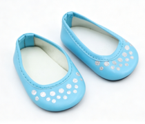 #457 【Aqua shoes silvery dots】 Main image