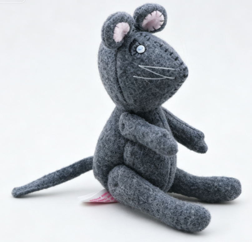 #417 【Angelina Ballerina Gray Mouse Doll】 Main image