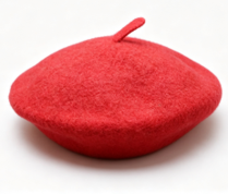 #389 【Red Blue Beret Hat 】 Main image