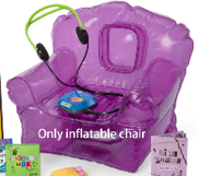 #460 【A bright-purple inflatable chair】 Main image