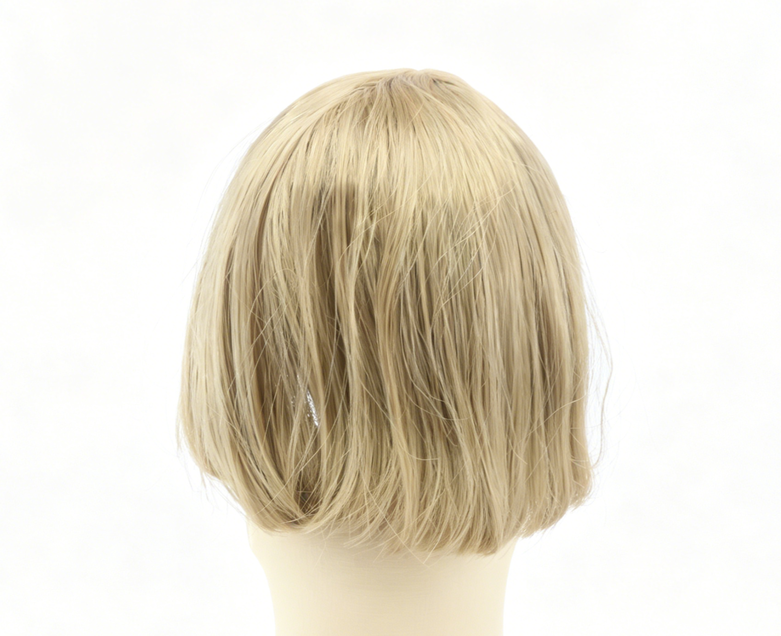 Light Blonde Straight Bob Wig For 18'' Fashion Girl Doll | Synthetic Doll Replacement Hair Accessory