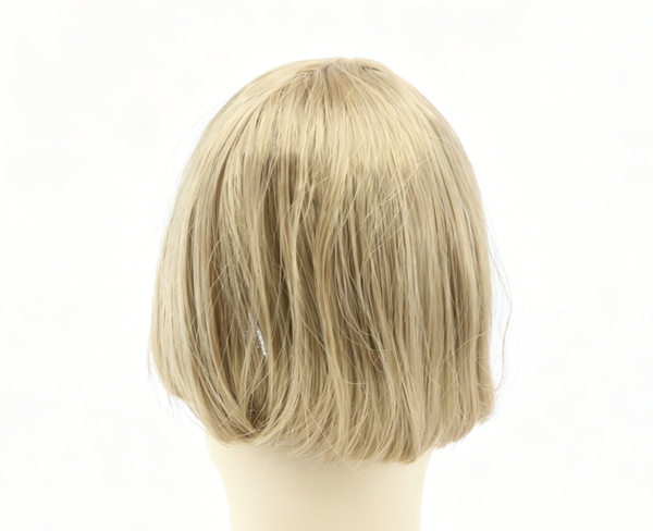 Light Blonde Straight Bob Wig For 18'' Fashion Girl Doll | Synthetic Doll Replacement Hair Accessory