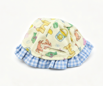 #361 【Yellow BEAR Fun in the SunGINGHAM Beach HAT 】】 Main image