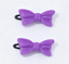 #215 【2pcs Purple Bow Hair Clips】