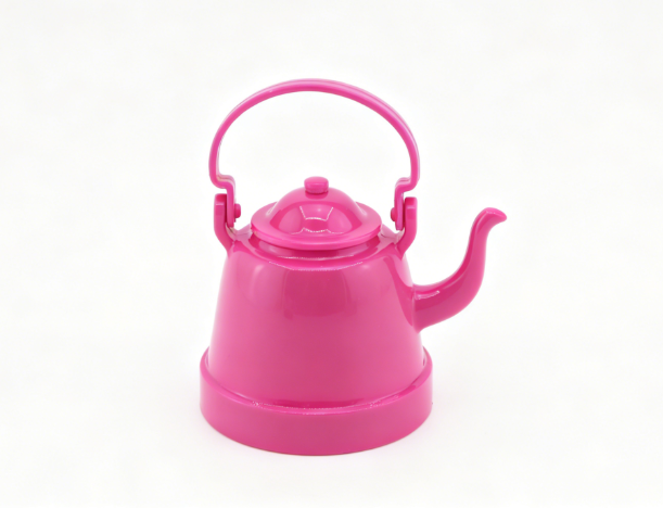 Pink Mini Tea Kettle For 18'' Doll Kitchen Pretend Play Accessory Cafe Bistro Set camp