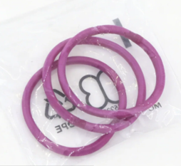 #140 【3 Pack Pink Fabric Hair Tie Scrunchie】 Main image