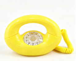 #160  Yellow rotary phone Main image