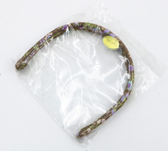 #365 【Brown Floral Fabric Headband FOR 18'' DOLL】 Main image