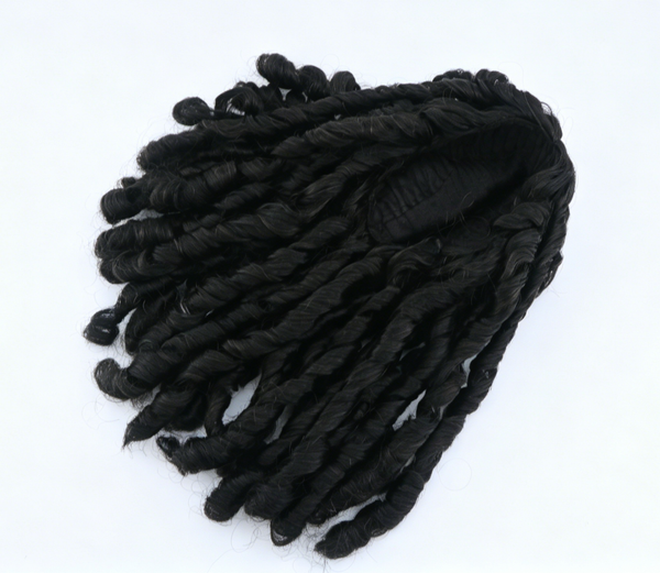 Black Spring Twist Wig For 18'' Fashion Girl Doll | Synthetic Doll Replacement Hair Accessory