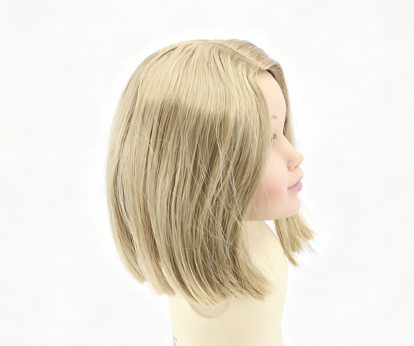 Light Blonde Straight Bob Wig For 18'' Fashion Girl Doll | Synthetic Doll Replacement Hair Accessory