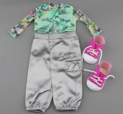 #3  【Meet Outfit set: Shirt & pants & shoes for 18'' doll】 Main image