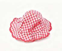 #360 【 BEAR Fun in the SunGINGHAM Beach HAT 】 Main image