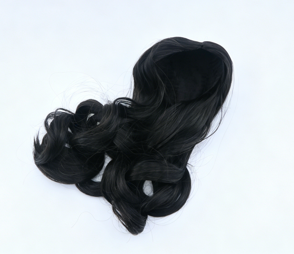 Black Long Loose Wavy Wig For 18'' Fashion Girl Doll | Synthetic Doll Replacement Hair Accessory