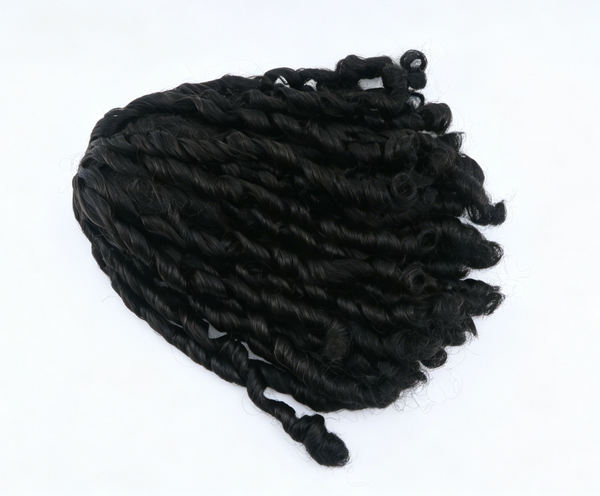 Black Spring Twist Wig For 18'' Fashion Girl Doll | Synthetic Doll Replacement Hair Accessory