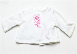 #197 【Long Sleeve Top Shirt with Pink Flower】 Main image