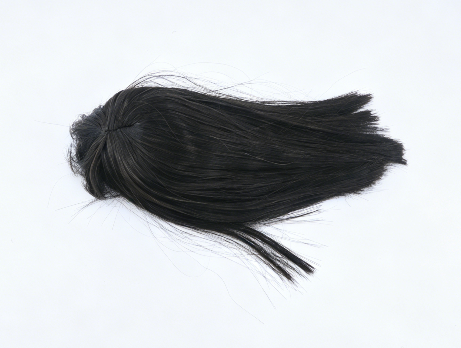 Dark Tea Brown Straight Long Wig With Bangs For 14'' Fashion Girl Doll | Synthetic Doll Replacement Hair Accessory