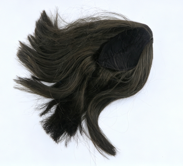 Dark Tea Brown Middle Part Shoulder Bob Wig For 18'' Fashion Girl Doll | Synthetic Doll Replacement Hair Accessory