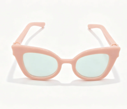 #35 【Light Pink Cat Eye Frame Sunglasses Summer Outdoor Accessory for 18'' Doll Casual Beach Dress Up Play】 Main image