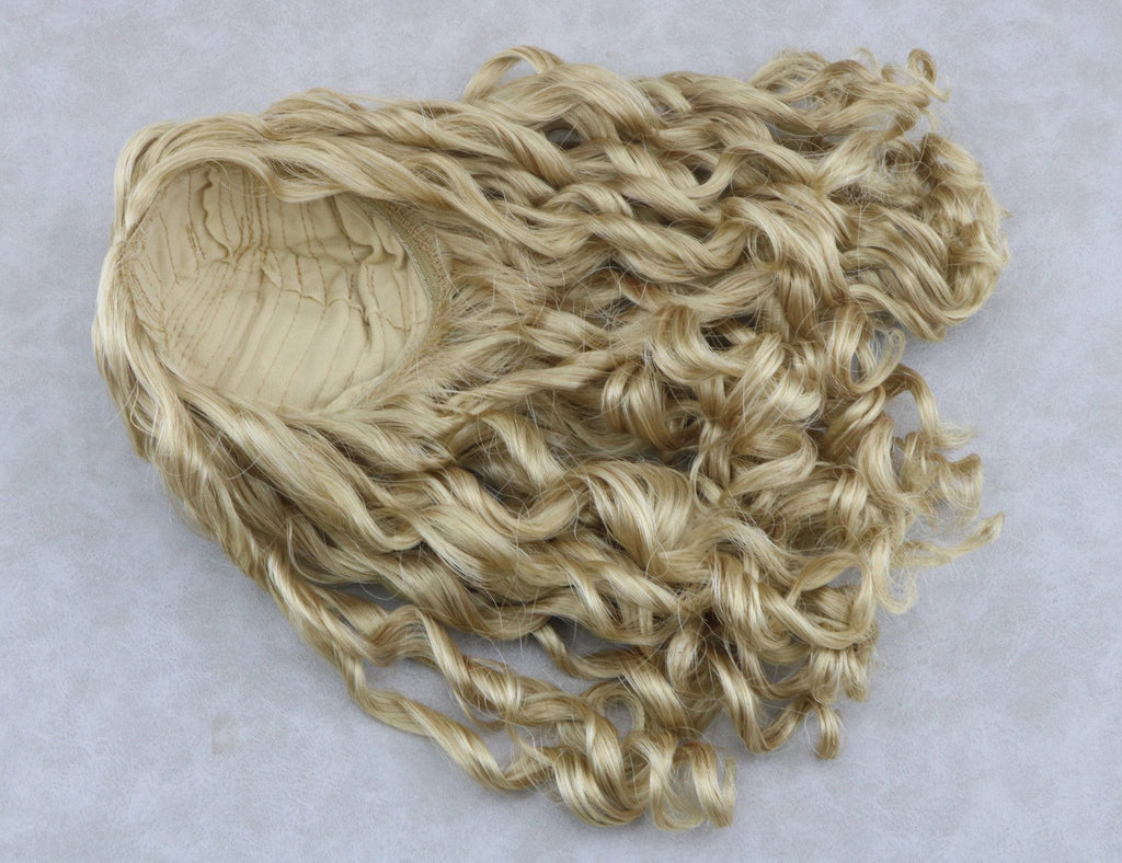 Long Curly Blonde Wig for Tannis Custom 18'' Doll hair