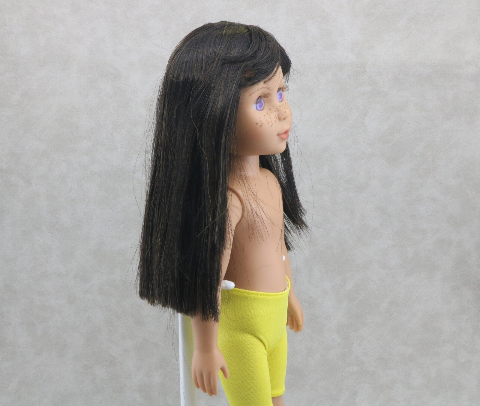 Long Dark brown Wig for 14.5'' Doll WellieWishers hair