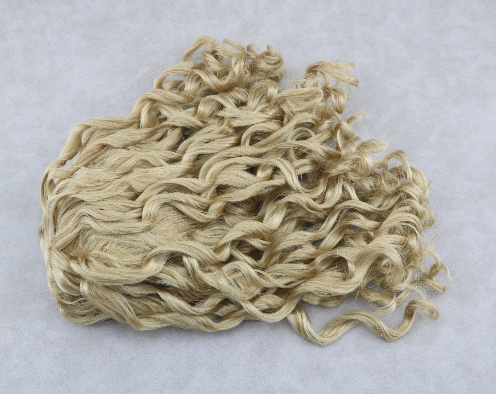 Long Curly Blonde Wig for Tannis Custom 18'' Doll hair
