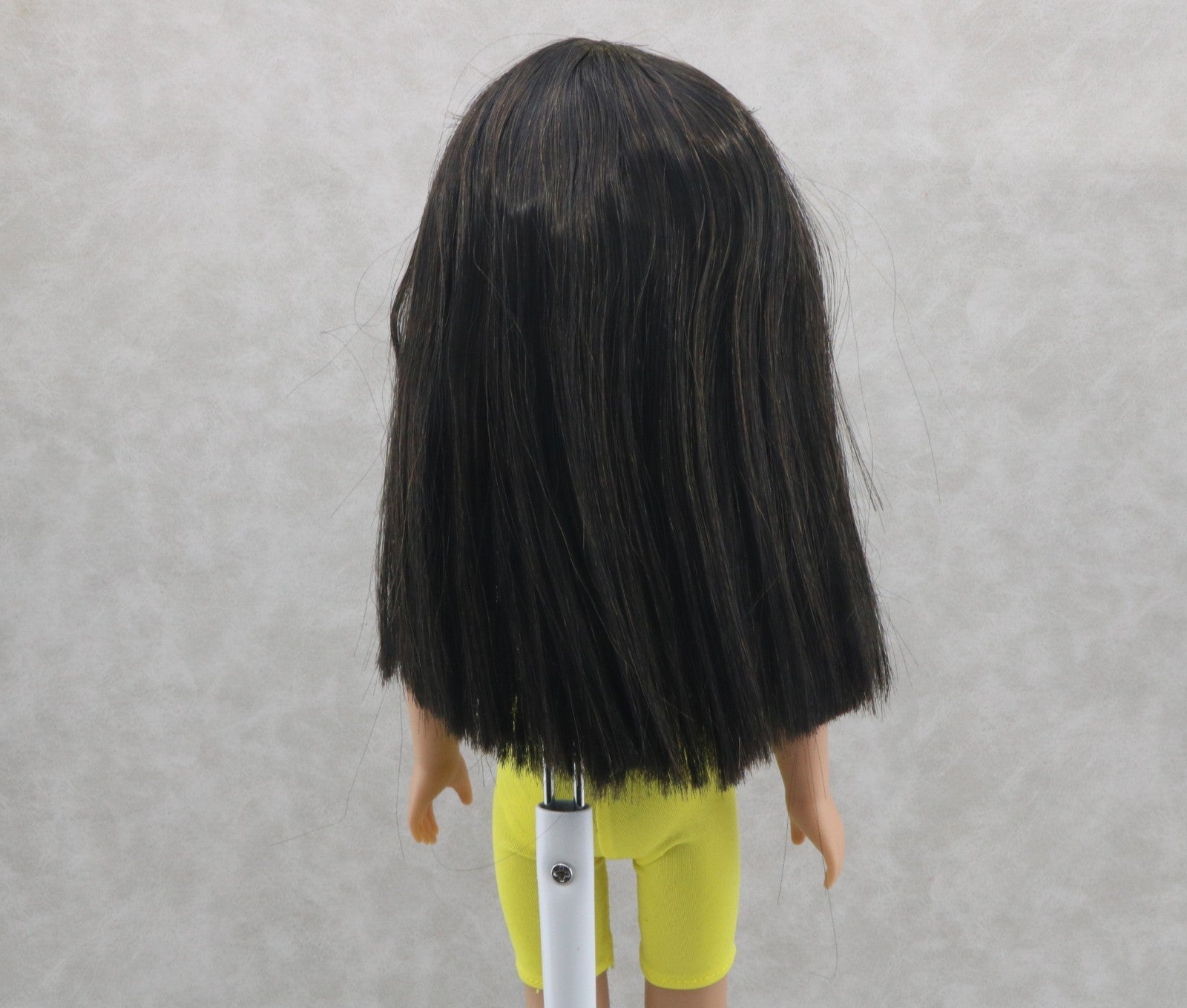 Long Dark brown Wig for 14.5'' Doll WellieWishers hair