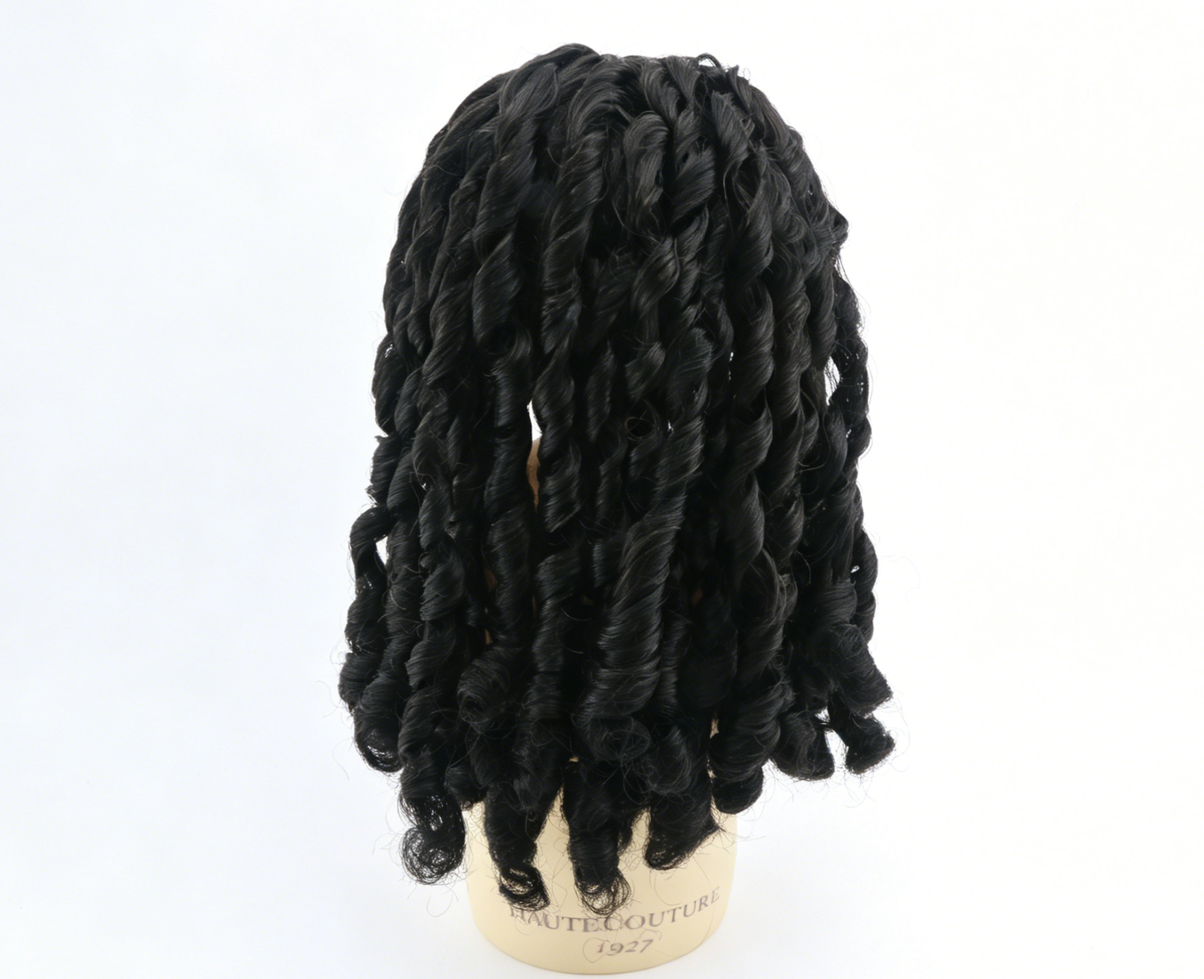 Black Spring Twist Wig For 18'' Fashion Girl Doll | Synthetic Doll Replacement Hair Accessory Main image