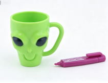 #301 【alien-head-shaped mug & marker】 Main image
