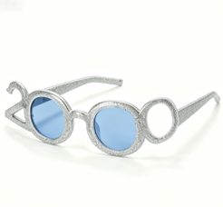 #283 【glittery silver glasses】 Main image
