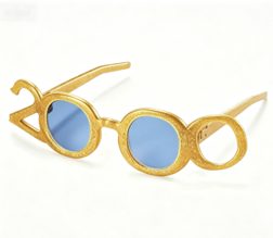 #282 【glittery gold glasses】 Main image
