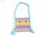 #347 【stripe print tassel bag tote purse】