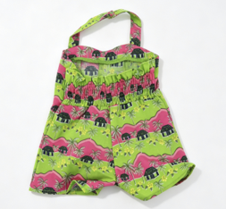 #106 【Tropical Palm Tree Halter Romper】 Main image