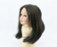 Dark Tea Brown Middle Part Shoulder Bob Wig For 18'' Fashion Girl Doll | Synthetic Doll Replacement Hair Accessory